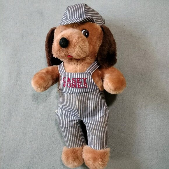 Vintage Knickerbocker Casey Jones Plush  Animals of Distinction Train Conductor - Picture 1 of 9